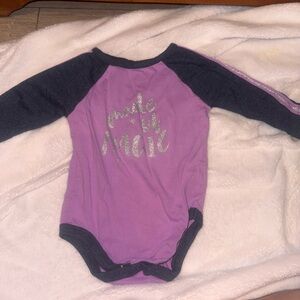 Kids 'Made of Magic' Purple and Black One Piece